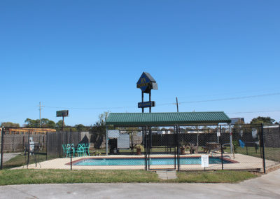 swimming pool concrete spaces wide driveways rv park port arthur